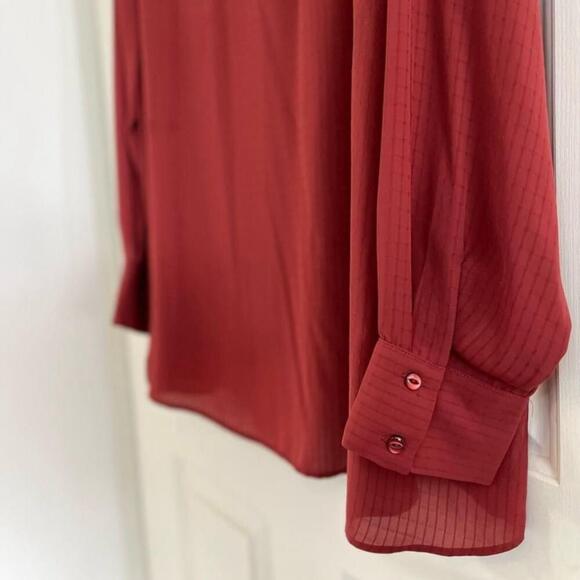 In Every Story V-neck Flowy Long Sleeve Blouse 2X - Picture 8 of 16